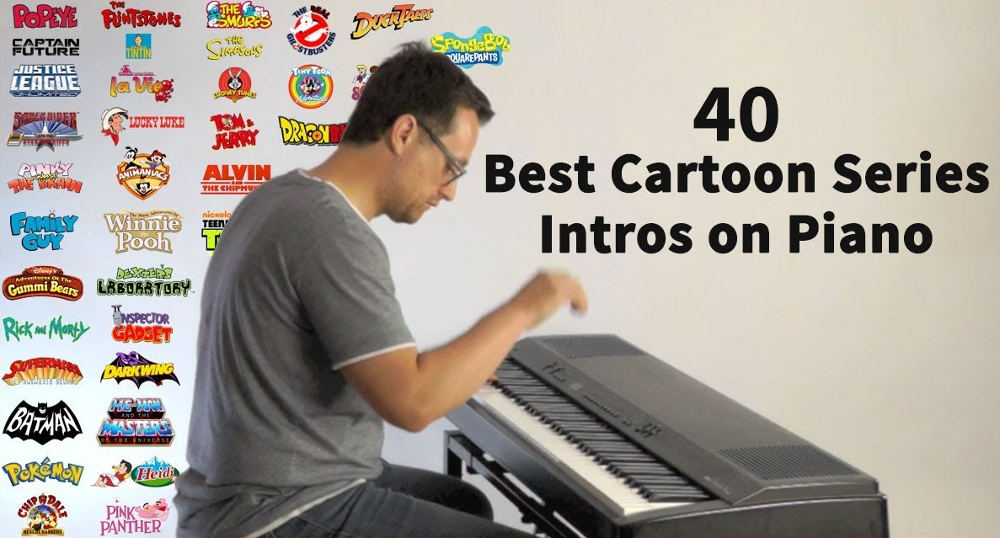 A Piano Medley Of 40 Different Cartoon Show Themes