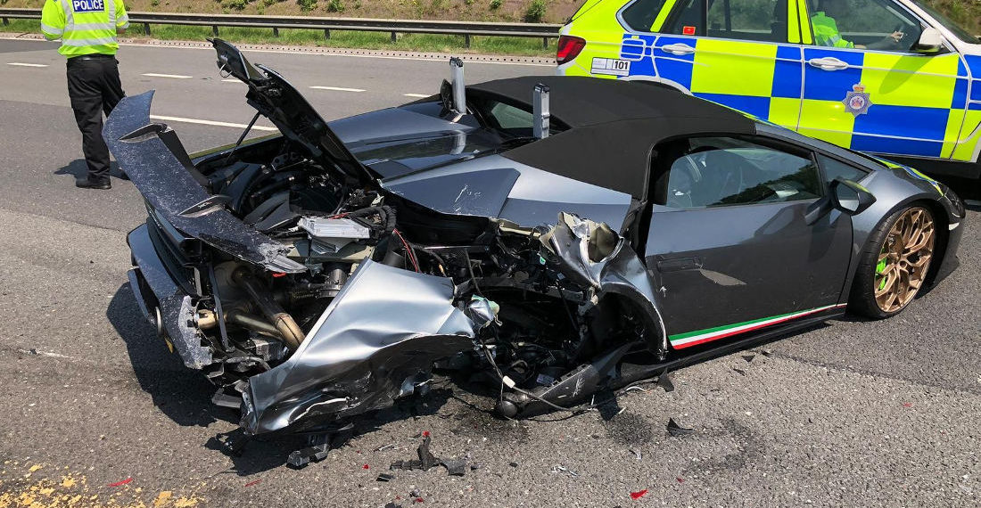Womp Womp: $300,000 Lamborghini Totaled 20 Minutes After Purchase