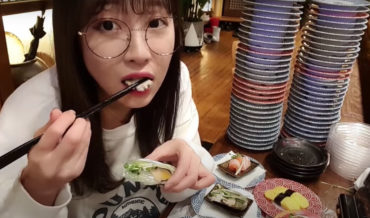 Woman Eats 100 Plates Of Sushi Off Sushi Conveyor Belt In One Sitting