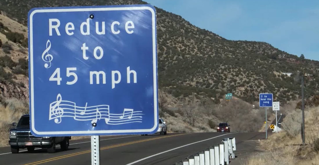 New Mexico Route 66 Rumble Strip Plays ‘America The Beautiful’