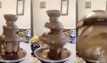 Yikes!: Chocolate Fountain Activates Attack Mode