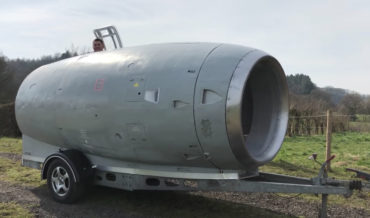 Cooool: Man Converts Jet Engine Into Tow-Behind Camper