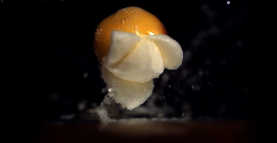 Popcorn Popping Filmed At 100,000 Frames Per Second