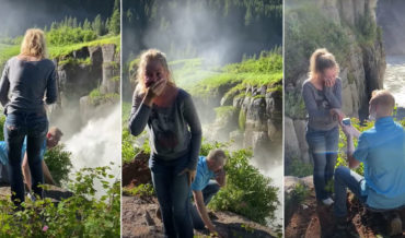 Classic: The Old ‘Whoops I Dropped Your Engagement Ring Into A Waterfall’ Proposal