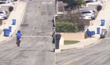 Oh, Internet: Kid Crashing Bike Into Recycling Bins Synced To Drum Break From Phil Collins’ ‘In The Air Tonight’