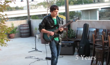 3 Minutes Of Man’s Guitar Playing Progress From Age 15 To 25