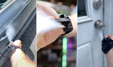 Guy Builds Homemade Web Slinger Style Hand Sanitizer Sprayers
