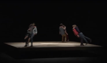 Acrobatic Performance Art On A Giant, Constantly Rotating Turntable