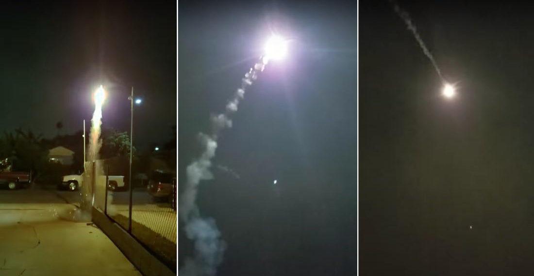 What The?: Videos Of ‘Strobe Rocket’ Fireworks Being Launched