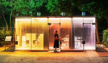Japan Installs See-Through Restrooms In Park To ‘Reassure Anyone Entering The Toilet’
