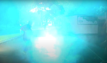 Surprise!: Transformer Explodes Behind Meteorologist Reporting On Hurricane