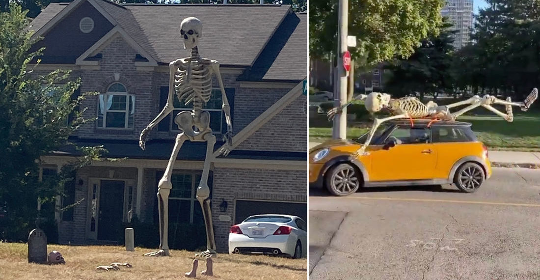 Curses!: Home Depot Quickly Sells Out Of 12-Foot Tall, $300 Skeleton Yard Decoration