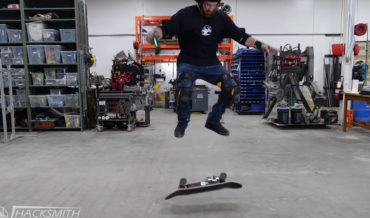 Skateboard That Automatically Kickflips With The Press Of A Playstation Controller Button