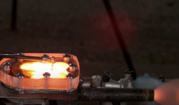 Fire In The Hole!: Blowing Up A Transparent Engine By Feeding It Gunpowder