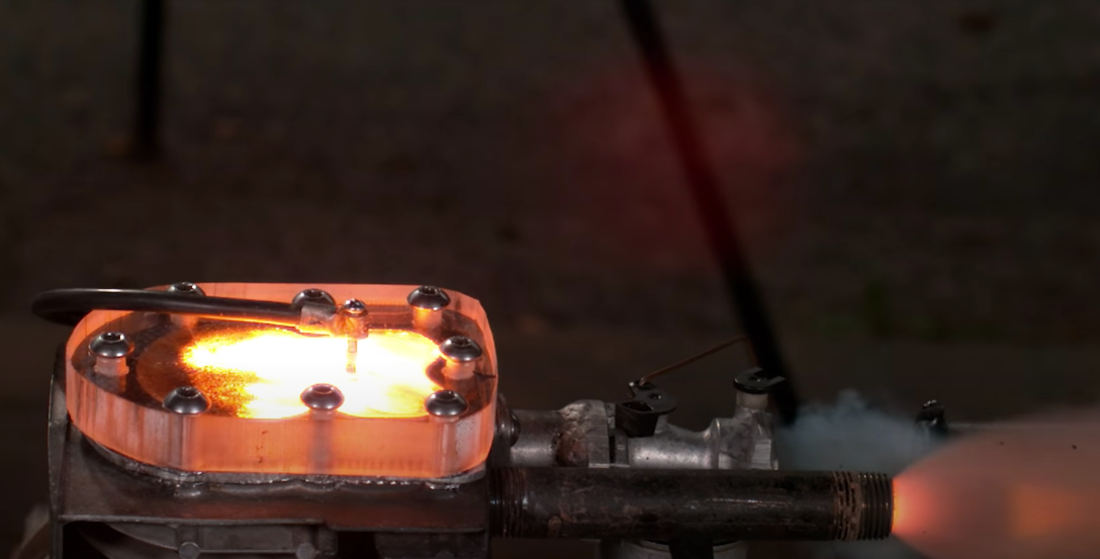 Fire In The Hole!: Blowing Up A Transparent Engine By Feeding It Gunpowder