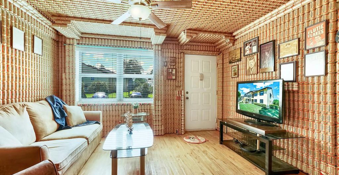 It’s Perfect: Florida Condo For Sale With Interior Walls Entirely Covered With Budweiser Beer Cans