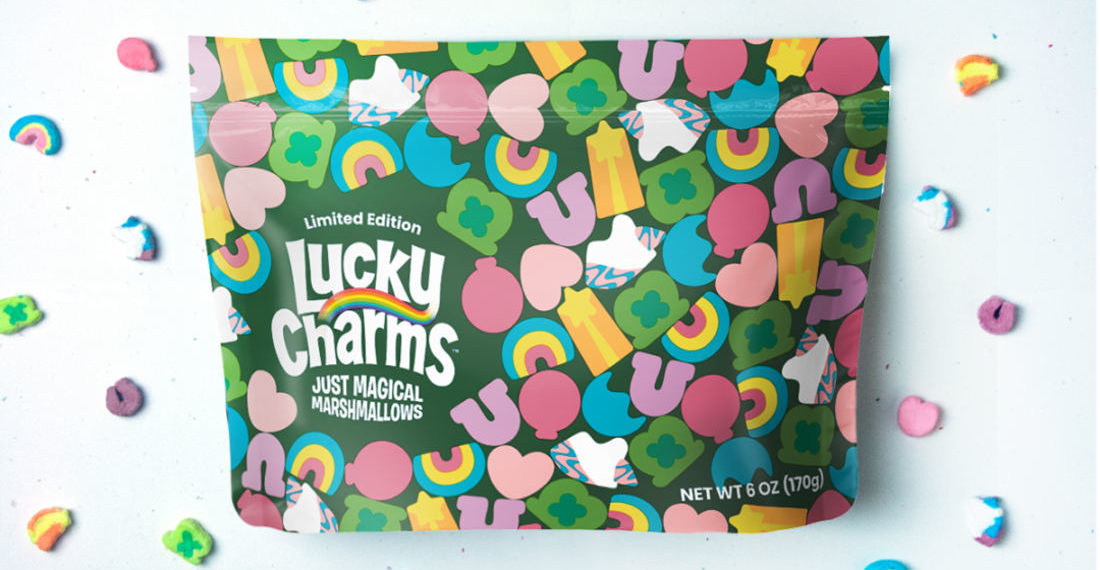 Bags Of Lucky Charms Just Marshmallows Now Available
