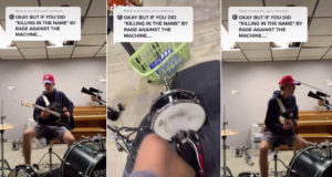 One-Man Band Performs Rage Against The Machine's 'Killing in The Name Of' Intro