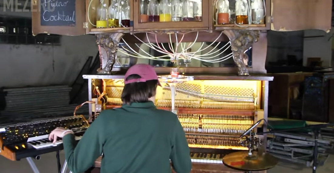 A Piano That Slowly Dispenses A Custom-Made Cocktail As Different Keys Are Pressed