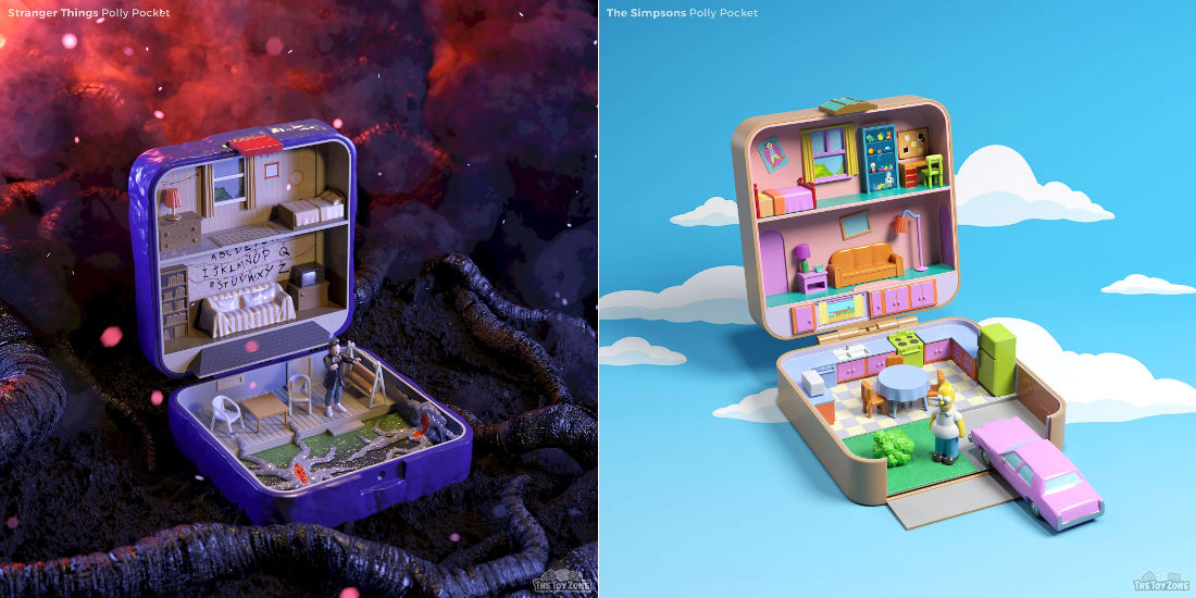 Pop Culture Homes Reimagined As Polly Pocket Playsets