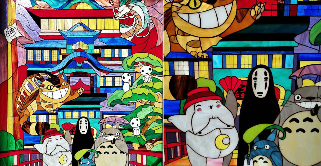 Oh Wow: This Studio Ghibli Character Stained Glass Window