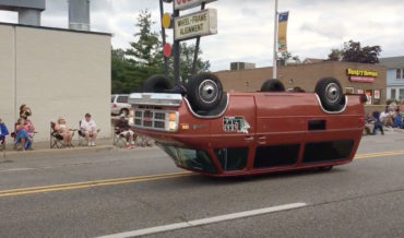 Ultra Customized Van That Appears To Drive Upside Down And Backwards