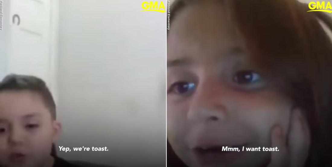 2nd Graders Try To Hold It Down After Teacher Drops Off Zoom Call