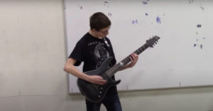 Holy Smokes: 7th Grader Shreds Metal Medley For School Talent Show