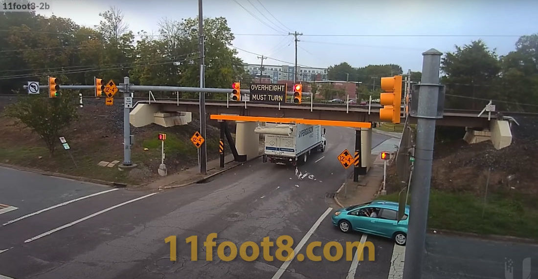 New 8-Inch Taller ‘Can Opener Bridge’ Claims The Roof Of A Speeding Truck
