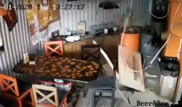 Surprise!: Cat Falls Through Ceiling Of Russian Bar