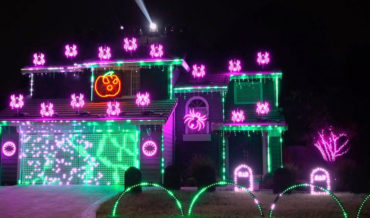Over The Top Halloween Lights Display Choreographed To Metallica’s ‘Enter Sandman’