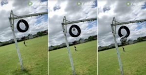 Never Give Up: Kid Spends Entire Morning Trying To Make Soccer Trick Shot