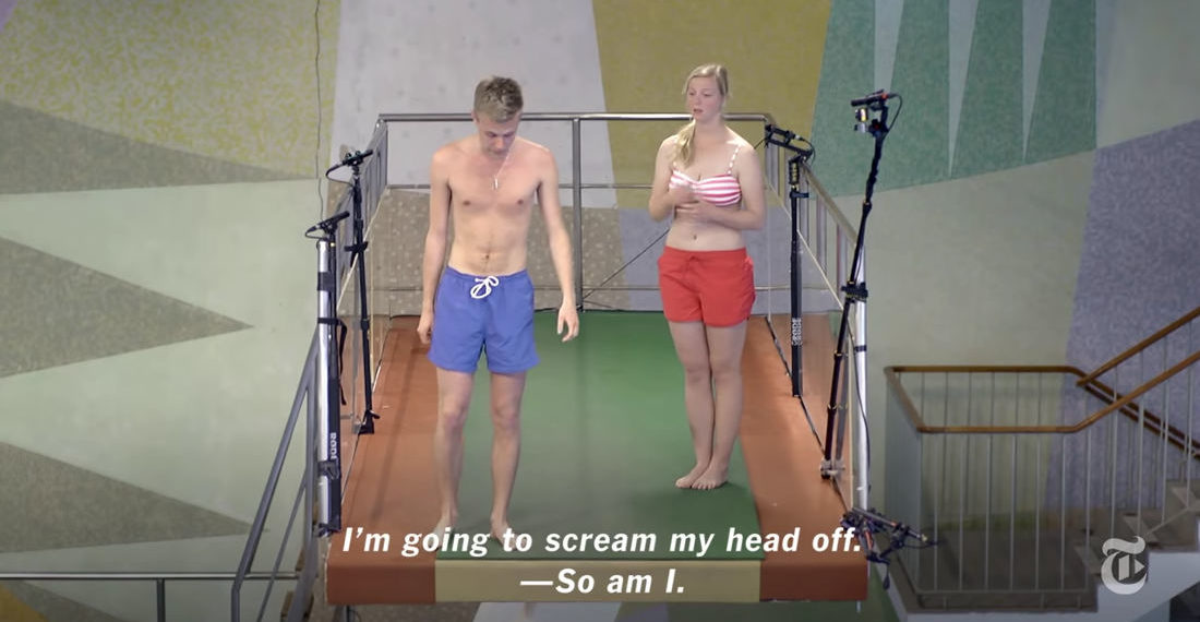 Normal People React To Looking Down From 10-Meter (33-Foot) Diving Platform