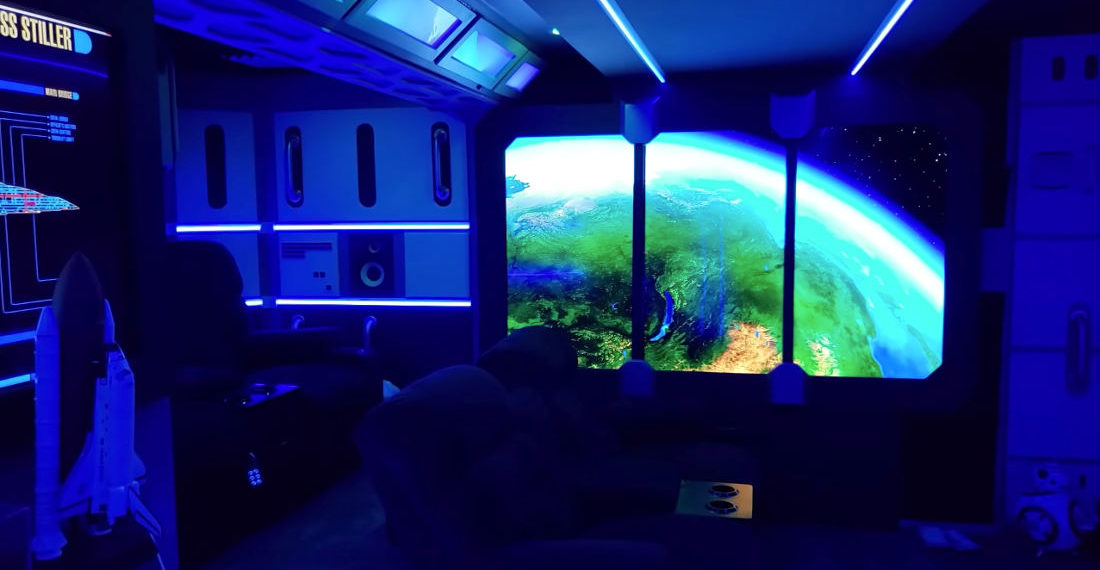 I’d Live There: Guy Builds Star Trek Themed Basement Man Cave Theater