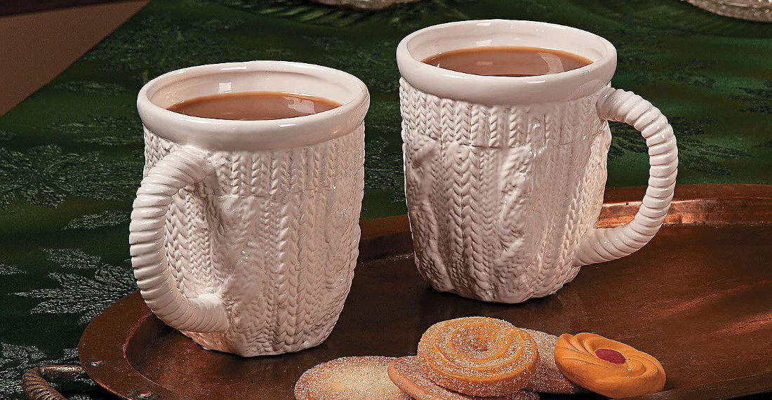 Real Products That Exist: Textured Mugs That Look Like Chunky Knit Sweaters