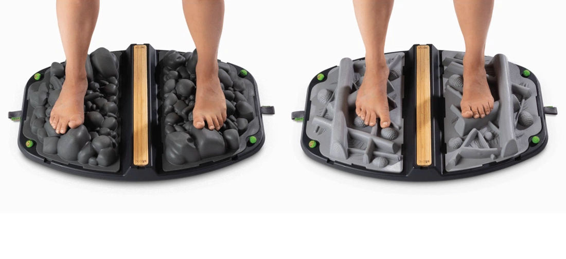 Uncomfortable Looking Standing Mats Designed To Replicate Rocks And Branches