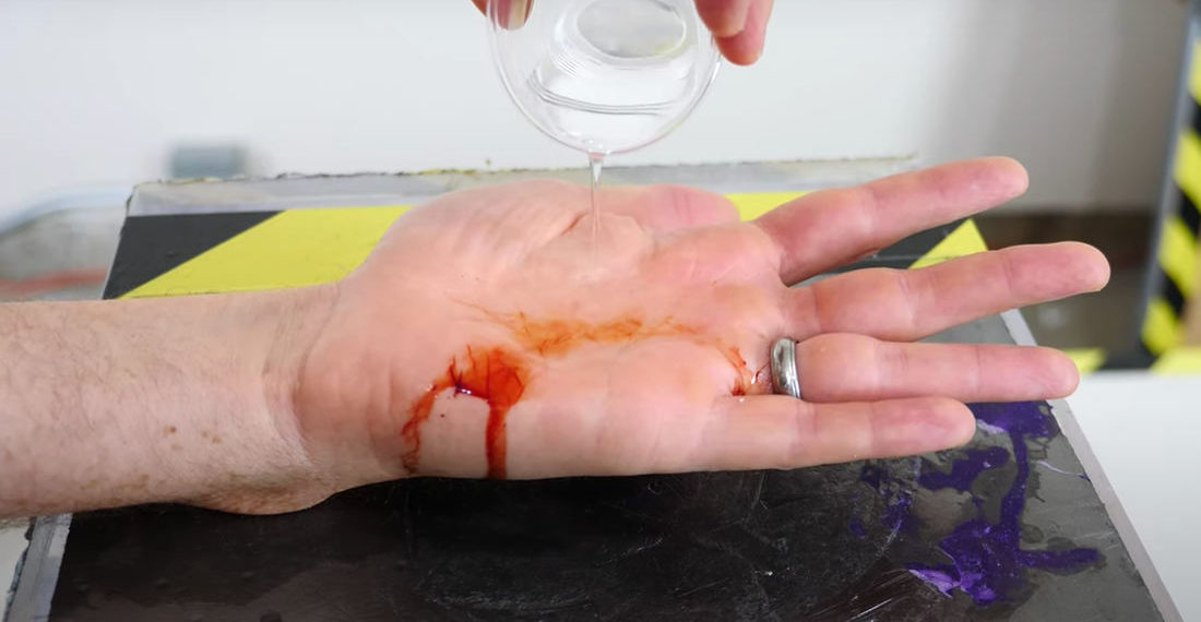 Chemical Reaction Fake Blood And Miraculous Healing Tricks