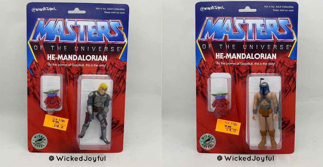He-Mandalorian, He-Man/Mandalorian Mashup Action Figures