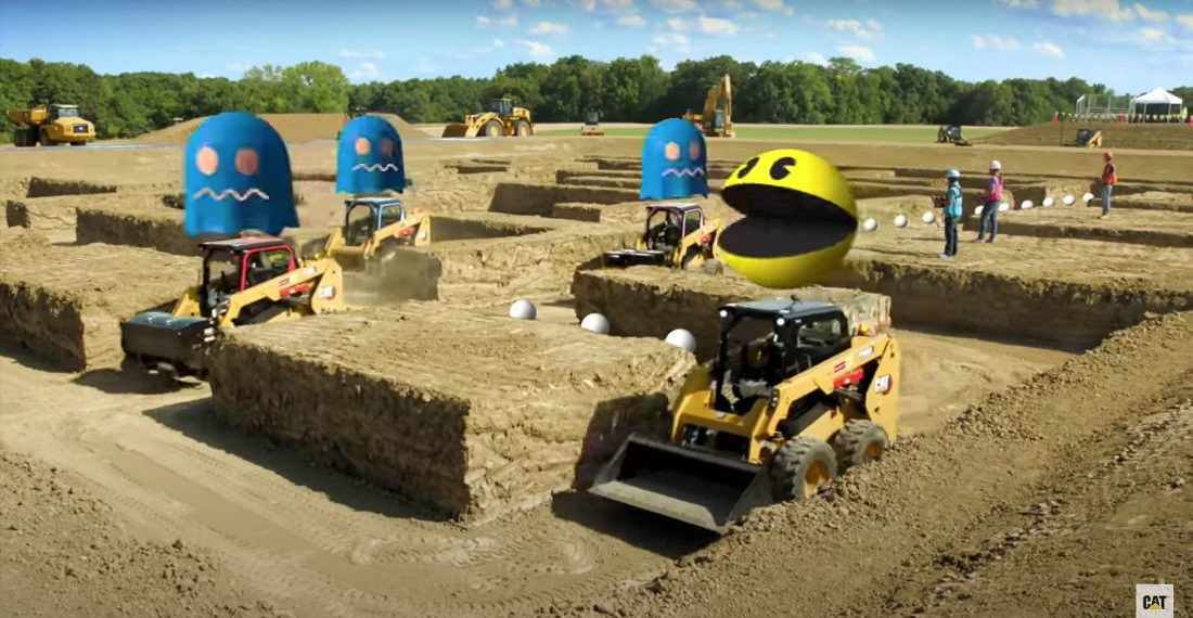 Playing Pac-Man With Radio Controlled Heavy Machinery
