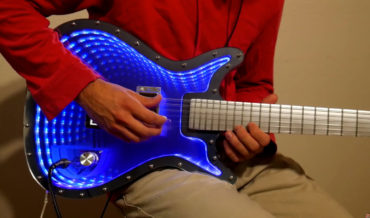 Guy Builds An Impressive Infinity Mirror Electric Guitar