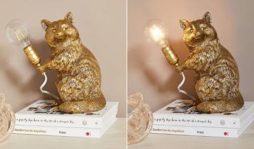 Finally, The $200 Raccoon Holding A Lightbulb Lamp Of Your Dreams