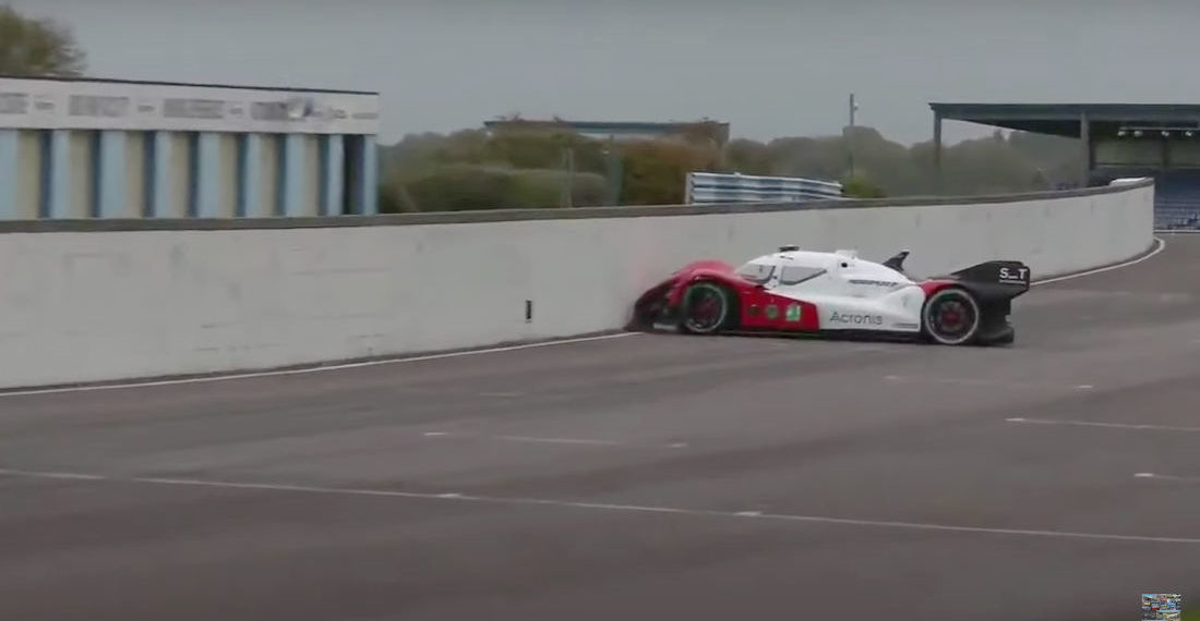 Self-Driving Roborace Car Starts, Immediately Crashes Into Wall