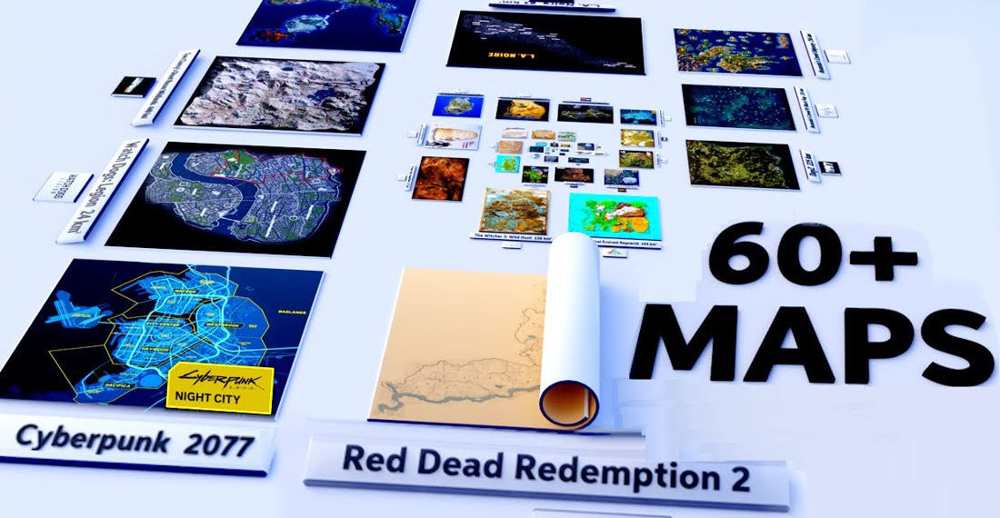 Video Game Map Size Comparison