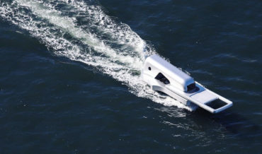 Artist Builds Boat That Looks Like A Giant Zipper Unzipping The Water