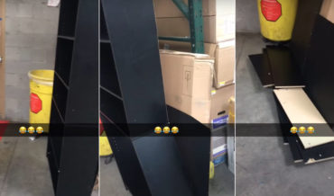 LOL: Newly Built Bookcase Rapidly Disassembles Itself