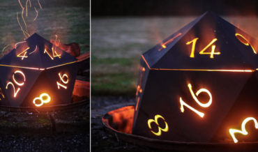 Roll To See Who Catches Fire: A D20 Fire Pit