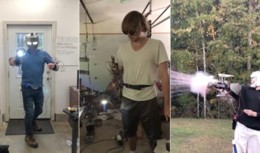 Man Demonstrates His Impressive Homemade Iron Man Armor Pieces