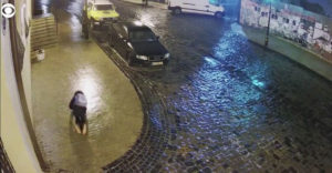 Cue The Benny Hill Music: Woman Repeatedly Fails To Navigate Icy Sidewalk