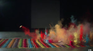 1,000 Paint-Covered Mousetraps Being Set Off In Glorious Slow-Motion Chain Reaction