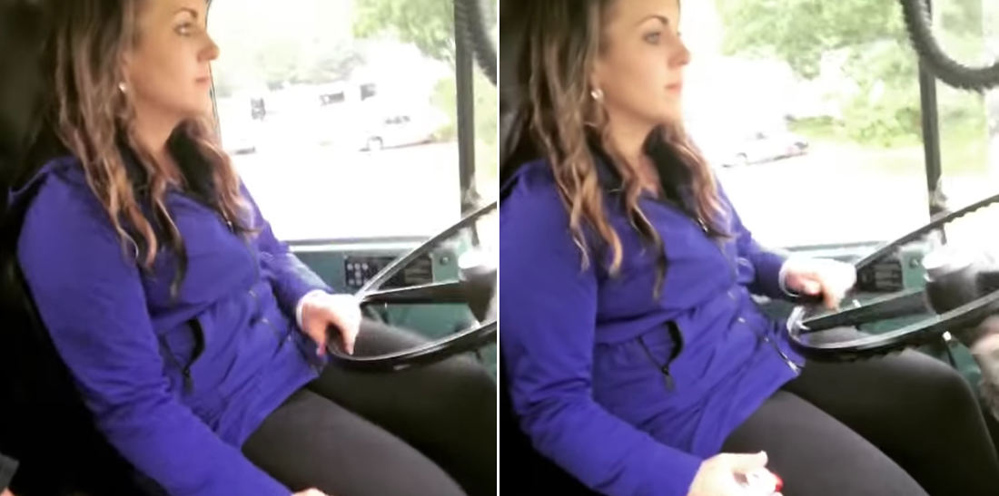 Woman Gives Masterclass In Quick-Shifting A Semi Truck